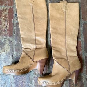 Tall Cole Haan platform boots